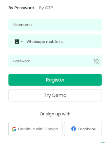 Registration at Bettpro casino